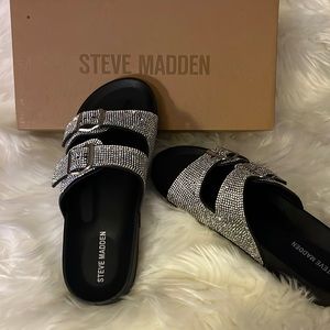 Steve Madden Thrilled Rhinestones Sandals